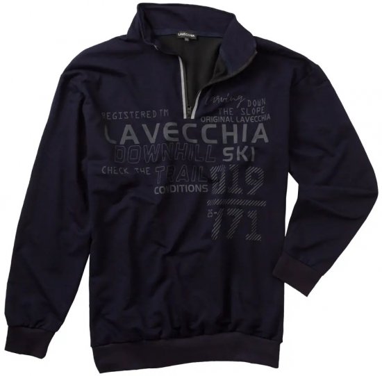 Lavecchia 2029 Sweatshirt Navy - Sweatshirts & hoodies - Sweatshirt & Camisolas com Capuz tamanhos grandes