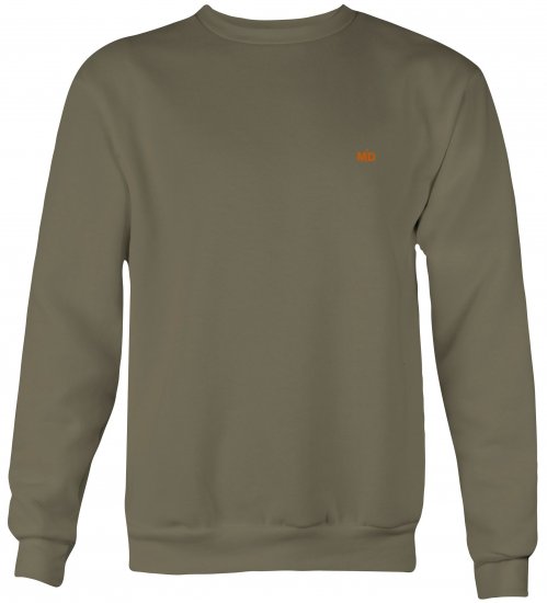 Motley Denim Oslo Sweatshirt Dark Khaki - Sweatshirts & hoodies - Sweatshirt & Camisolas com Capuz tamanhos grandes