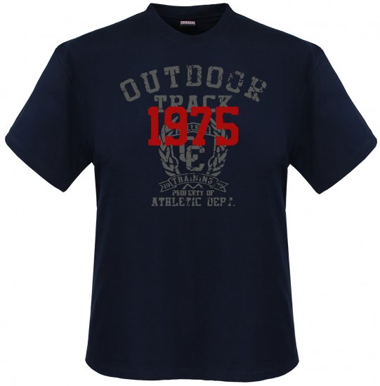 Adamo Outdoor track Comfort fit T-shirt Navy - T-shirts - T-shirts Homem Tamanhos Grandes