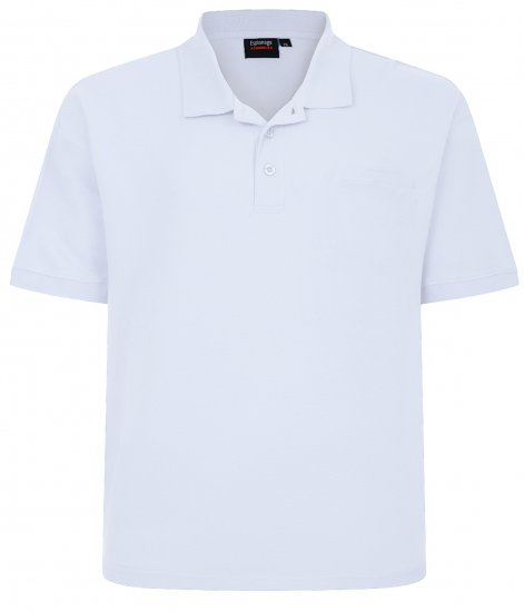 Espionage P074 polo branco - Pólos - Pólos Tamanhos Grandes Homem