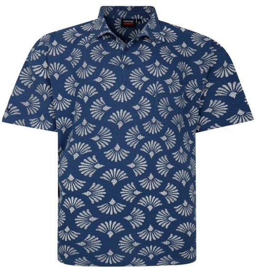 Espionage P219 polo com estampado de conchas - Pólos - Pólos Tamanhos Grandes Homem