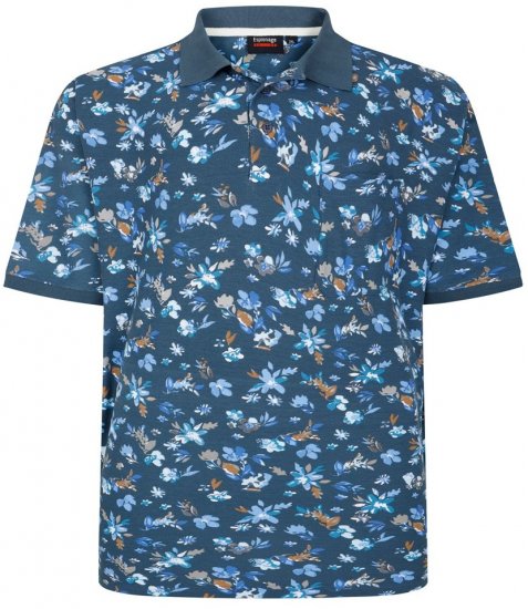 Espionage P221 polo com estampado floral - Pólos - Pólos Tamanhos Grandes Homem