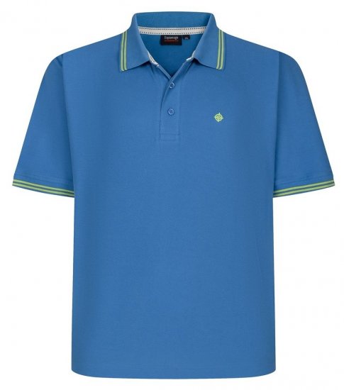 Espionage P232 Polo de piqué turq/lime - Pólos - Pólos Tamanhos Grandes Homem