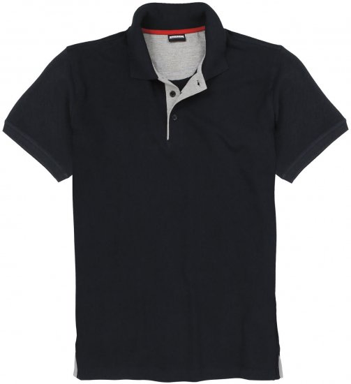 Adamo Pablo Comfort fit Polo Shirt Black - Pólos - Pólos Tamanhos Grandes Homem