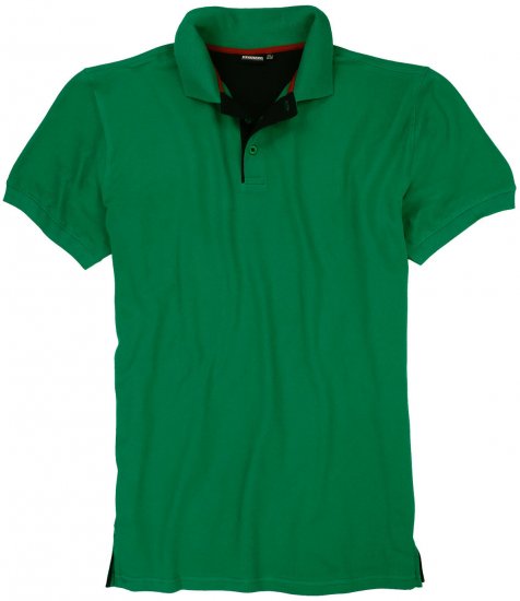 Adamo Pablo Comfort fit Polo shirt Green - Pólos - Pólos Tamanhos Grandes Homem
