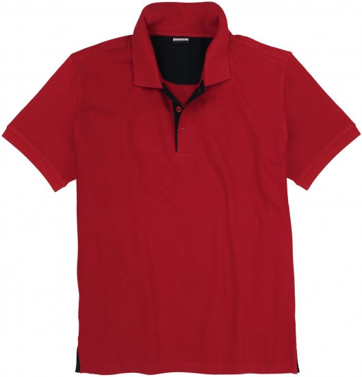 Adamo Pablo Comfort fit Polo Shirt Red - Pólos - Pólos Tamanhos Grandes Homem