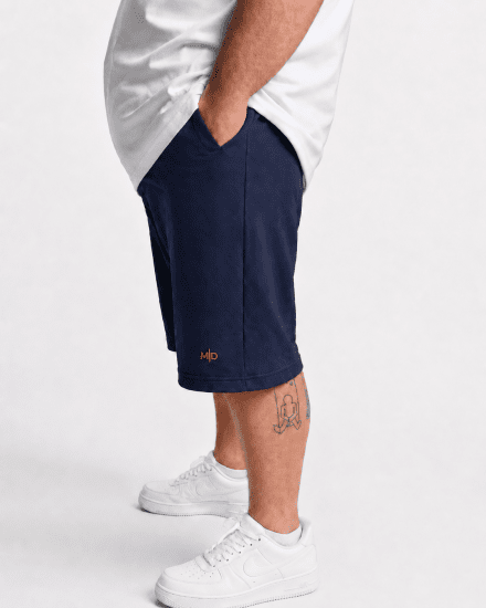 Motley Denim Paris Sweatshorts Dark Indigo - Calças & calções de fato de treino - Calças de Fato de Treino Tamanhos Grandes 