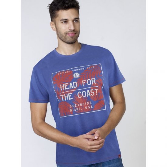 D555 Arizona T-shirt Blue - T-shirts - T-shirts Homem Tamanhos Grandes