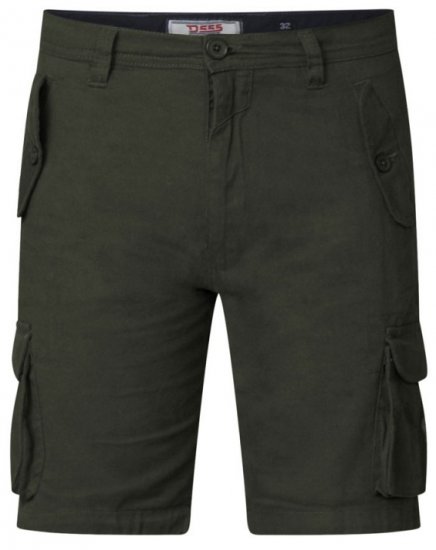 D555 Larry Cargo Shorts Khaki - Calções - Calções Homem Tamanhos Grandes