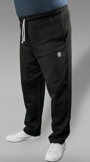 20 Nodi Ponente Long Leg Sports Pants in Combed Fleece Cotton Black - Calças & calções de fato de treino - Calças de Fato de Treino Tamanhos Grandes