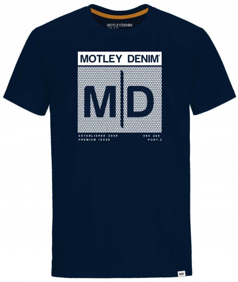 Motley Denim Poole T-shirt Navy - T-shirts - T-shirts Homem Tamanhos Grandes