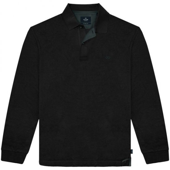 Double Outfitters PS-3097 Polo Shirt Embroidered Black - Pólos - Pólos Tamanhos Grandes Homem