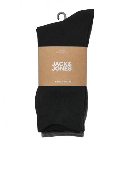 Jack & Jones Ordinary Meias Preto pack de 3 - Roupa Interior & natação - Roupa interior Homem Tamanhos Grandes
