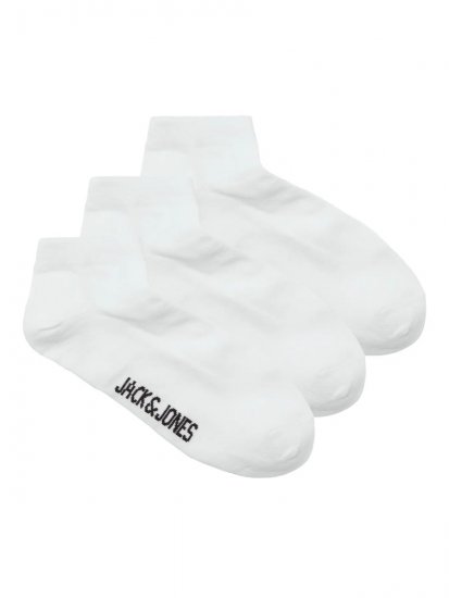 Jack & Jones Louis Meias Branco pack de 3 - Roupa Interior & natação - Roupa interior Homem Tamanhos Grandes