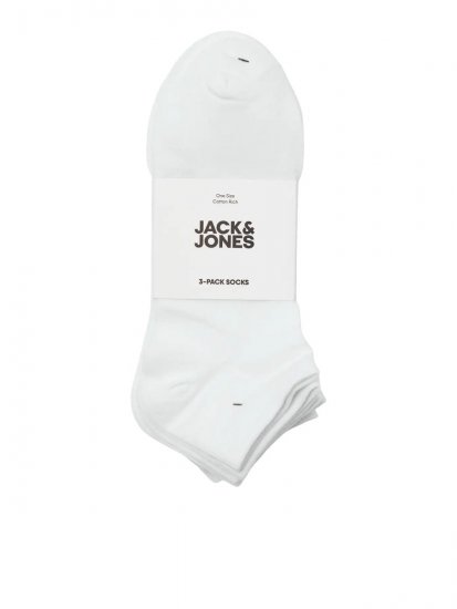 Jack & Jones Louis Meias Branco pack de 3 - Roupa Interior & natação - Roupa interior Homem Tamanhos Grandes