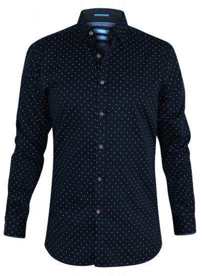 D555 Rashard Long Sleeve Printed Shirt - Camisas - Camisas Homem Tamanhos Grandes