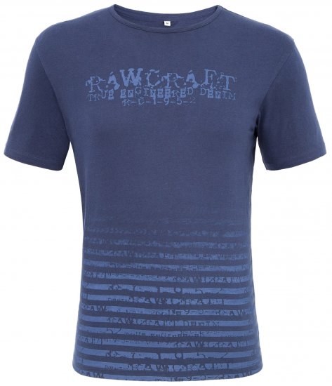 Rawcraft Reeder T-shirt Blue - T-shirts - T-shirts Homem Tamanhos Grandes