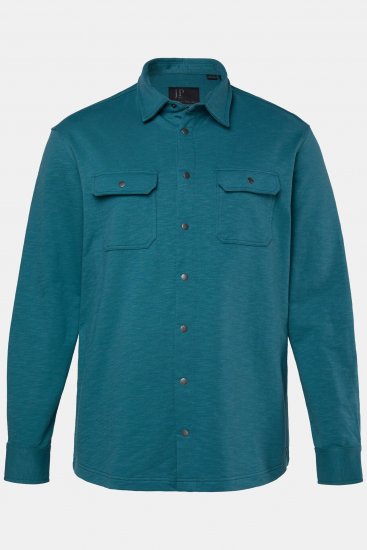JP1880 Jersey Shirt Long Sleeve Modern Fit Blue - Camisas - Camisas Homem Tamanhos Grandes