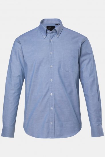 JP1880 Oxford Shirt Flexnamic Long Sleeve Ash Turquoise - Camisas - Camisas Homem Tamanhos Grandes