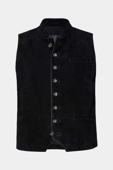 JP1880 Vest Goat Suede Traditional Black - Roupa de festa - Roupa de festa – Para celebrar com estilo e conforto