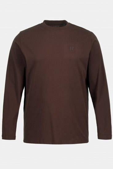 JP1880 Long Sleeve OEKO-TEX T-Shirt Brown - T-shirts - T-shirts Homem Tamanhos Grandes