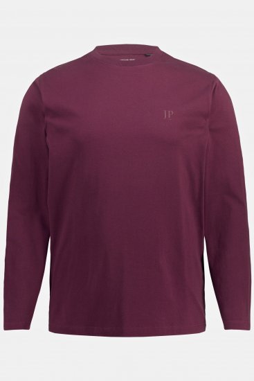 JP1880 Long Sleeve OEKO-TEX T-shirt Dark Red - T-shirts - T-shirts Homem Tamanhos Grandes