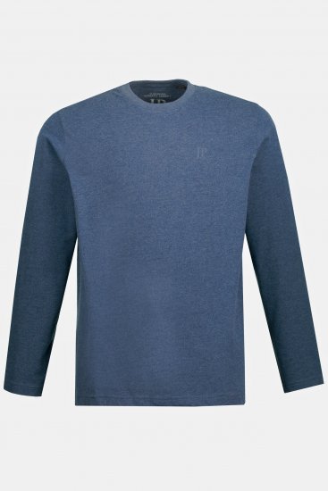 JP1880 Long Sleeve OEKO-TEX T-Shirt Blue Denim - T-shirts - T-shirts Homem Tamanhos Grandes