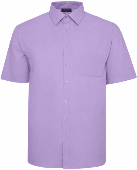 Espionage SH147C camisa lisa de manga curta lilás - Camisas - Camisas Homem Tamanhos Grandes
