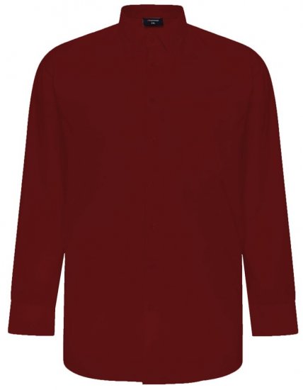 Espionage SH150 camisa de manga comprida vermelho vinho - Camisas - Camisas Homem Tamanhos Grandes