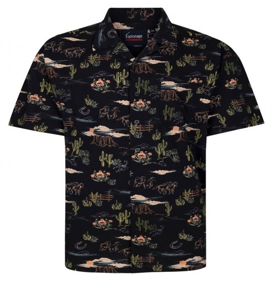 Espionage SH463 Prairie Camisa estampada multi - Camisas - Camisas Homem Tamanhos Grandes