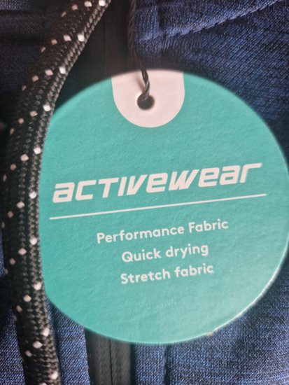 Kam Jeans AP008 Active Performance Hoodie Indigo - Sweatshirts & hoodies - Sweatshirt & Camisolas com Capuz tamanhos grandes