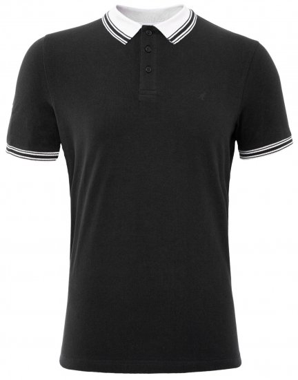 Kangol Shipley Polo Black - Pólos - Pólos Tamanhos Grandes Homem