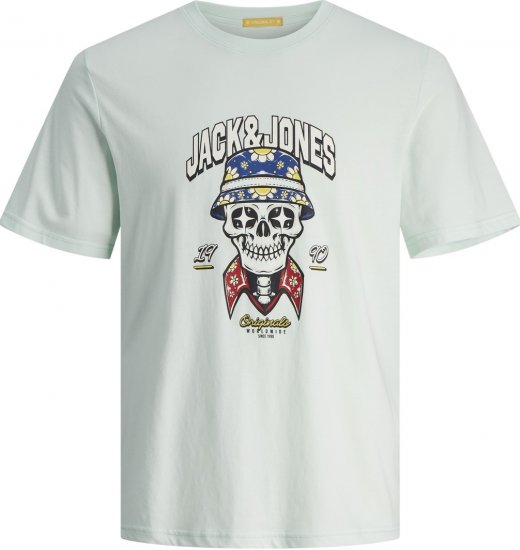 Jack & Jones JORCOCONUT T-shirt Skylight - T-shirts - T-shirts Homem Tamanhos Grandes