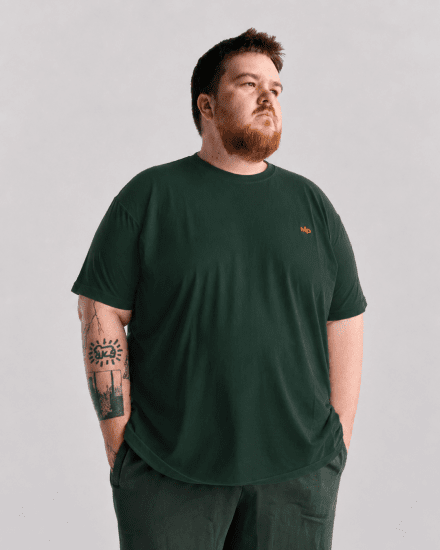 Motley Denim Stockholm T-shirt Racing Green - T-shirts - T-shirts Homem Tamanhos Grandes