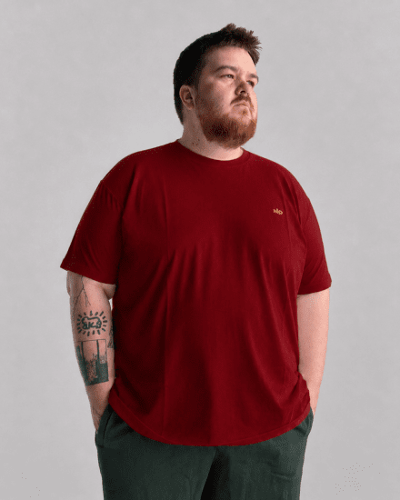 Motley Denim Stockholm T-shirt Red - T-shirts - T-shirts Homem Tamanhos Grandes