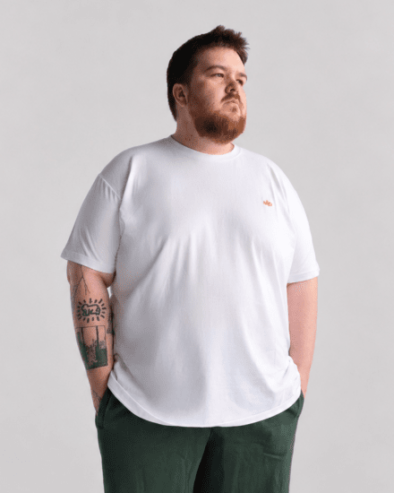 Motley Denim Stockholm T-shirt White - T-shirts - T-shirts Homem Tamanhos Grandes
