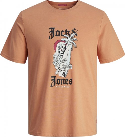 Jack & Jones JORCOCONUT T-shirt Canyon Sunset - T-shirts - T-shirts Homem Tamanhos Grandes