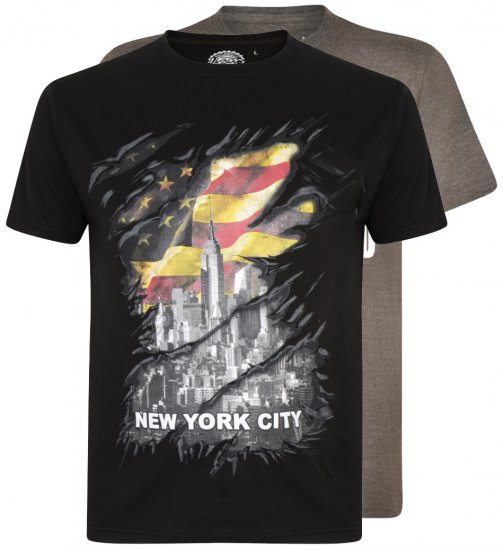 Kam Jeans 5312 T-shirt 2-pack - T-shirts - T-shirts Homem Tamanhos Grandes