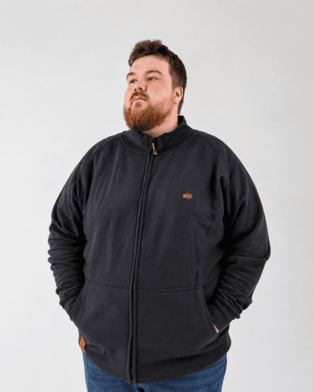 Motley Denim London Sweatshirt Black - Sweatshirts & hoodies - Sweatshirt & Camisolas com Capuz tamanhos grandes