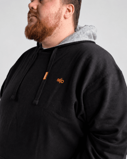 Motley Denim Riga Hoodie Black - Sweatshirts & hoodies - Sweatshirt & Camisolas com Capuz tamanhos grandes