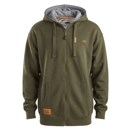 Motley Denim Copenhagen Hoodie Dark Khaki - Sweatshirts & hoodies - Sweatshirt & Camisolas com Capuz tamanhos grandes