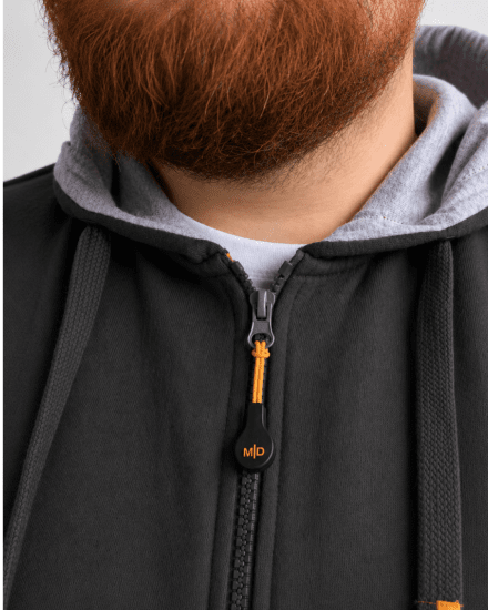Motley Denim Copenhagen Hoodie Charcoal - Sweatshirts & hoodies - Sweatshirt & Camisolas com Capuz tamanhos grandes