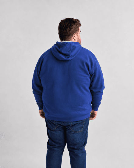 Motley Denim Copenhagen Hoodie Royal Blue - Sweatshirts & hoodies - Sweatshirt & Camisolas com Capuz tamanhos grandes