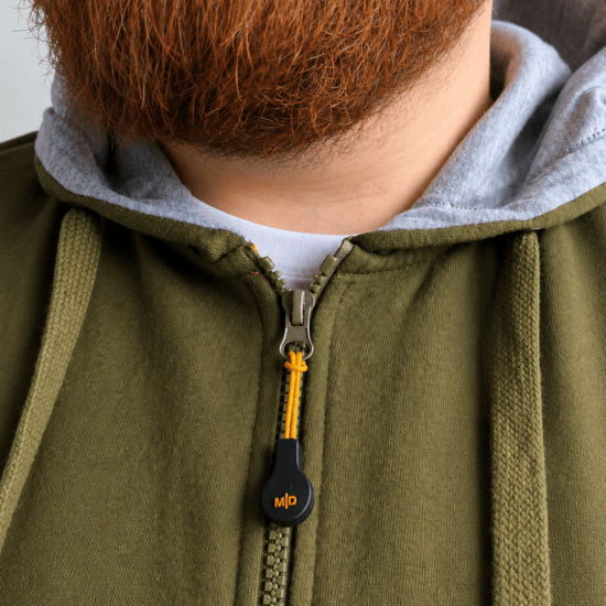Motley Denim Copenhagen Hoodie Dark Khaki - Sweatshirts & hoodies - Sweatshirt & Camisolas com Capuz tamanhos grandes
