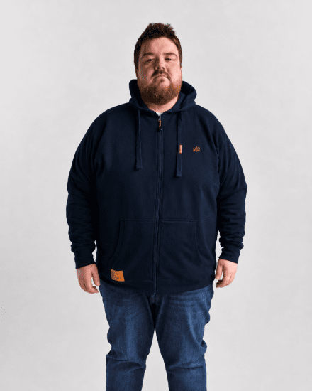 Motley Denim Copenhagen Hoodie Navy - Sweatshirts & hoodies - Sweatshirt & Camisolas com Capuz tamanhos grandes