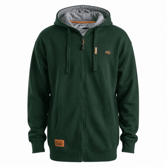 Motley Denim Copenhagen Hoodie Racing Green - Sweatshirts & hoodies - Sweatshirt & Camisolas com Capuz tamanhos grandes