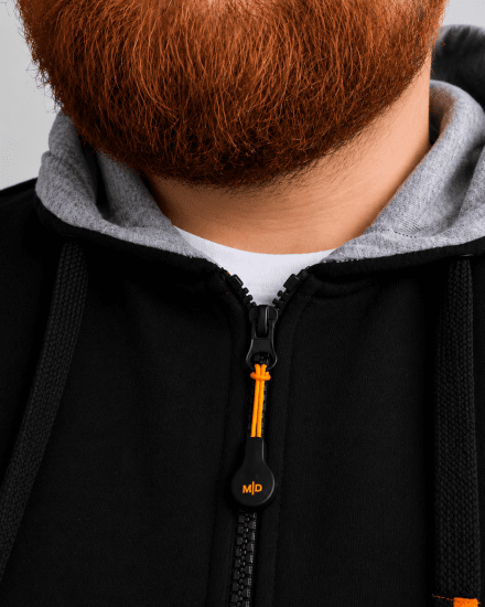 Motley Denim Copenhagen Hoodie Black - Sweatshirts & hoodies - Sweatshirt & Camisolas com Capuz tamanhos grandes