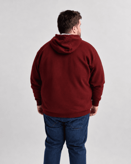 Motley Denim Copenhagen Hoodie Red - Sweatshirts & hoodies - Sweatshirt & Camisolas com Capuz tamanhos grandes