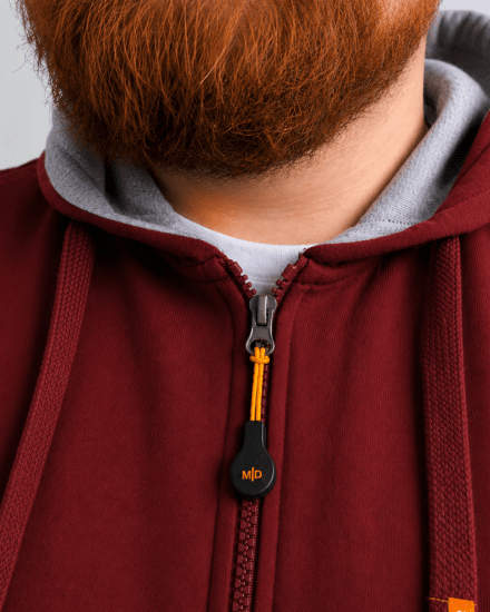 Motley Denim Copenhagen Hoodie Red - Sweatshirts & hoodies - Sweatshirt & Camisolas com Capuz tamanhos grandes