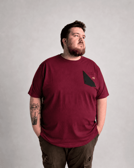 Motley Denim Milan T-shirt Vermelho - T-shirts - T-shirts Homem Tamanhos Grandes
